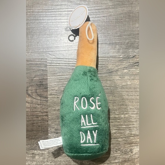 FINAL PRICE NWT Haute Diggity Dog Woof Clicquot Rose' 
 Dog Toy with Squeaker - Picture 5 of 5